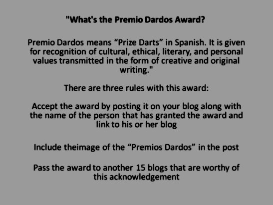 Premio Dardos Award Rules